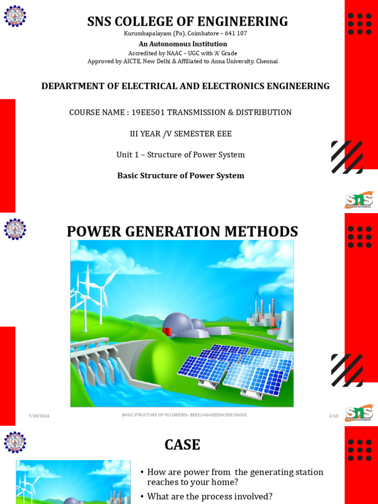 Basic Structure of Power System | PDF | Electrical Engineering