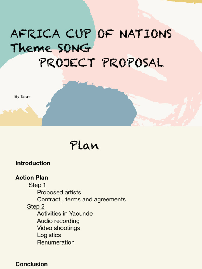 Africa Cup of Nations Theme Song Plan | PDF