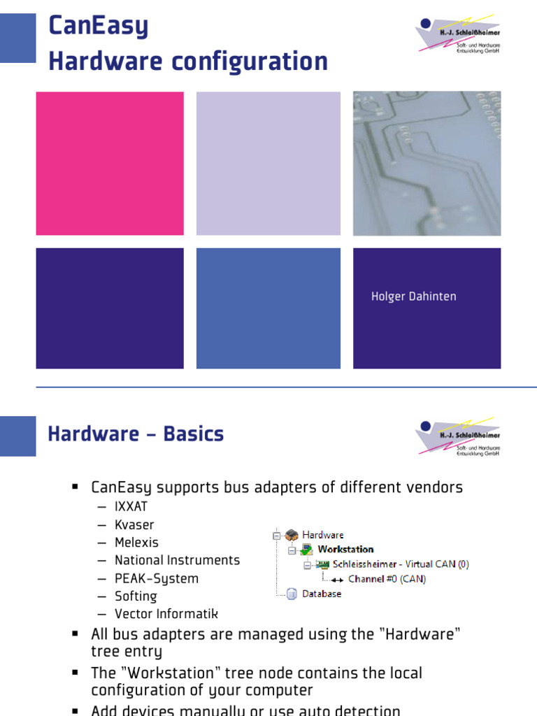 CanEasy Hardware Configuration Guide | PDF | Computer Hardware ...