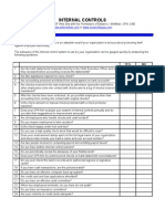 Internal Controls Checklist