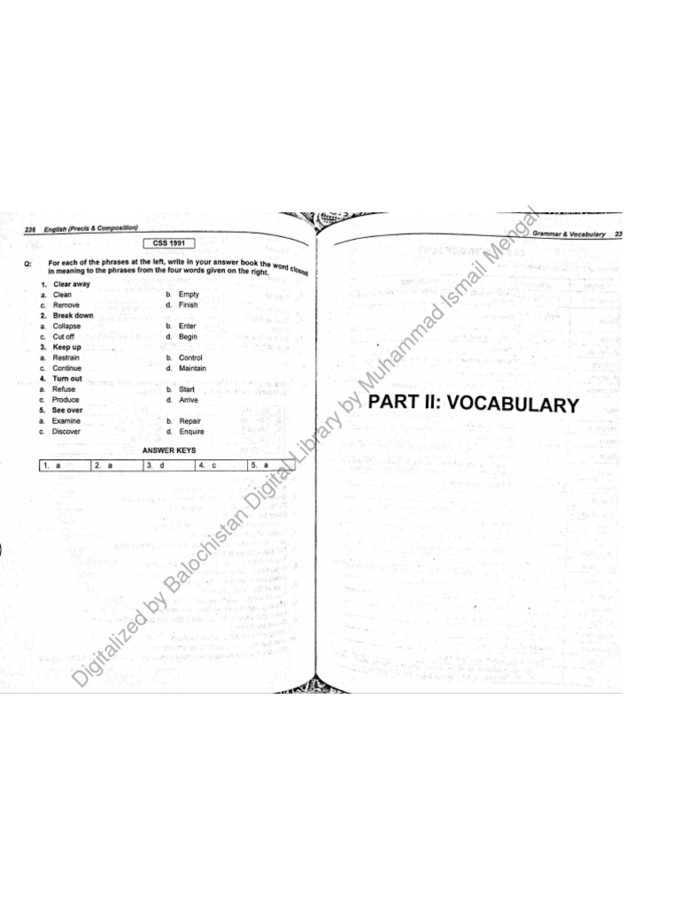 GRE Vocabulary Resource PDF | PDF