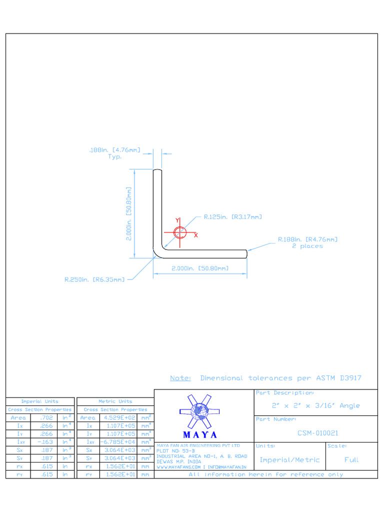 10 010021-2x2x.188 | PDF