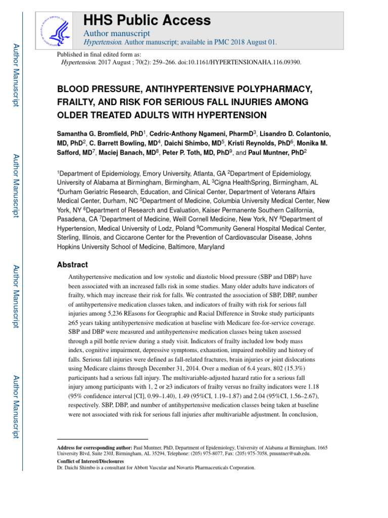 3 - Bromfield SG - Blood Pressure, Antihypertensive Polypharmacy ...