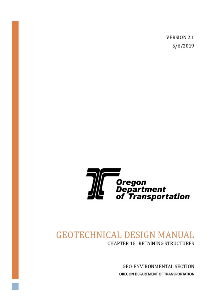 Retaining Wall Design Guidelines | PDF | Deep Foundation | Civil ...