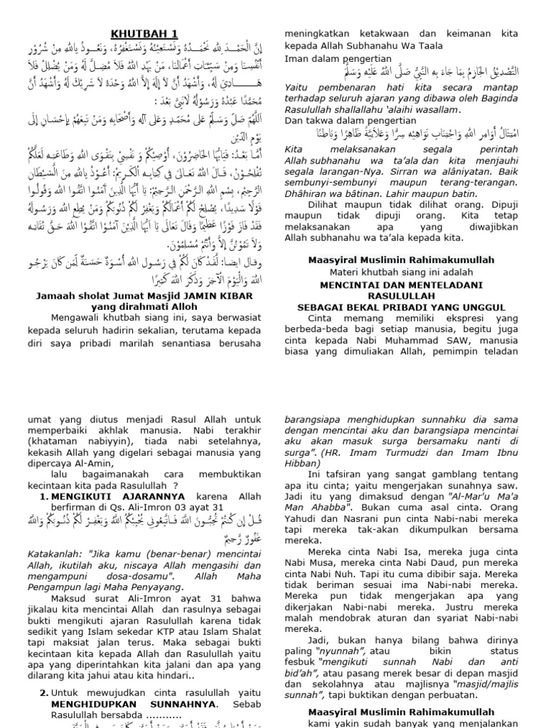 Khutbah Masjid Pdf