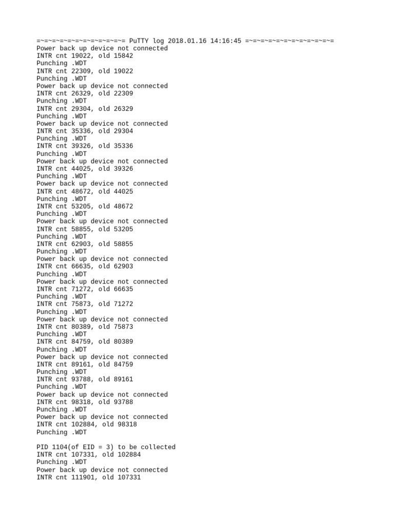 PuTTY Log: Device Connection Issues | PDF | Device Driver | Usb