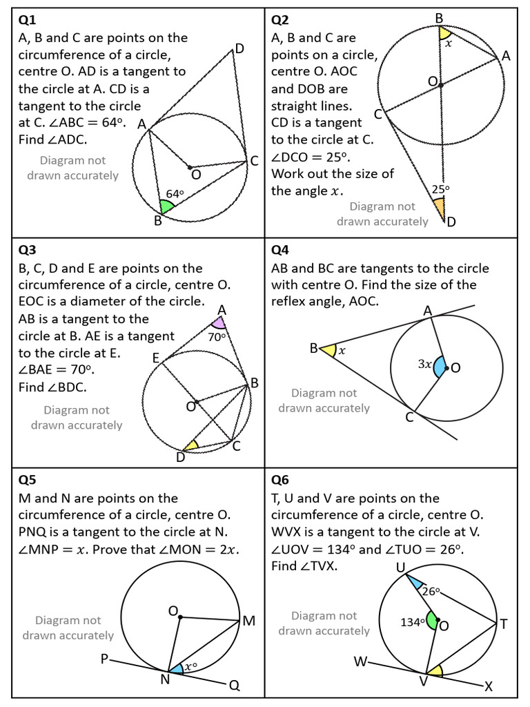 9 8 3a-Worksheet-3 | PDF | Circle | Geometric Objects