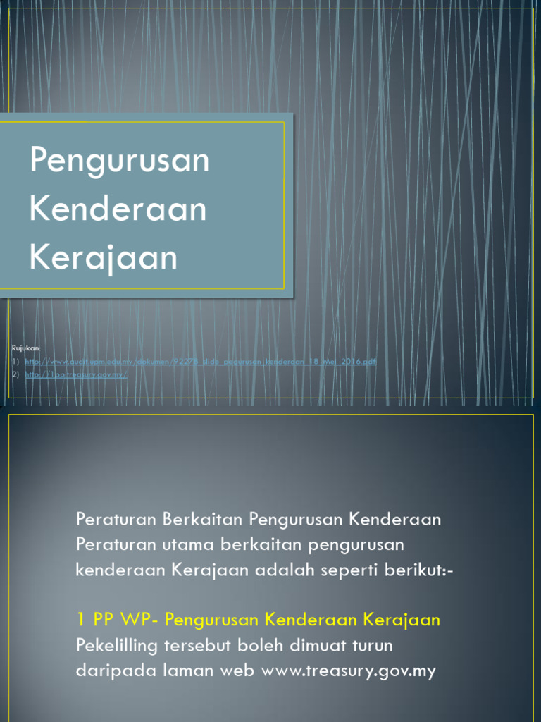 3 Presentation - Pekeliling Pengurusan Kenderaan 2 | PDF