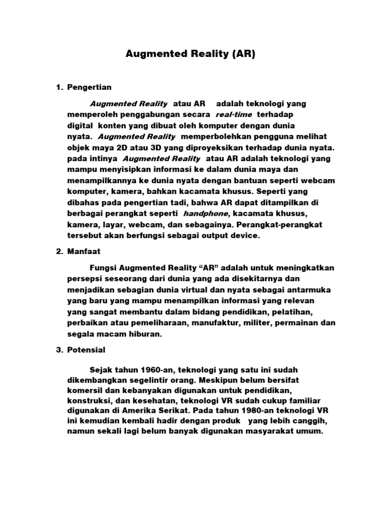 Augmented Reality | PDF