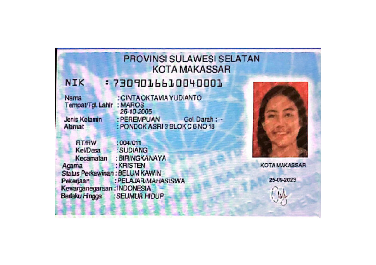 Foto KTP Cinta - JPG | PDF