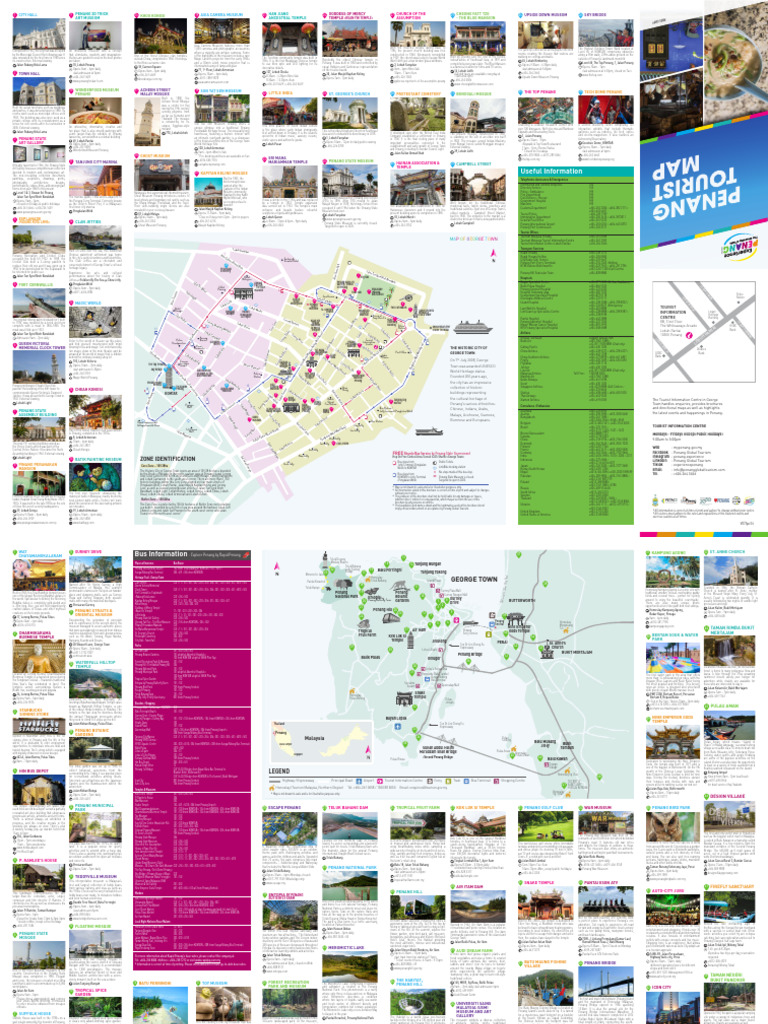 Penang Tourist Attractions Map 2025 | PDF