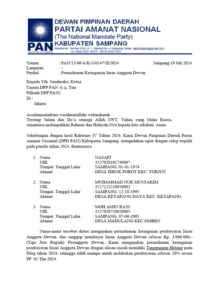 Contoh Formulir Permohonan Pengurangan Bphtb Pdf