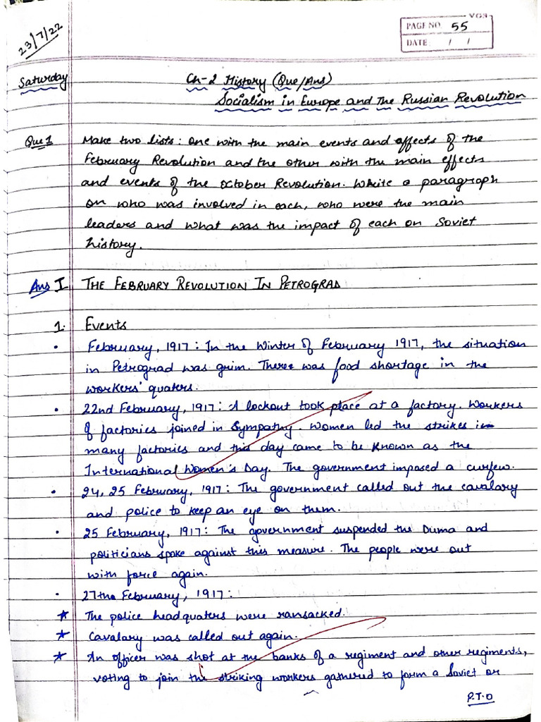 Russian Revolution Notes in Ques Ans Form | PDF