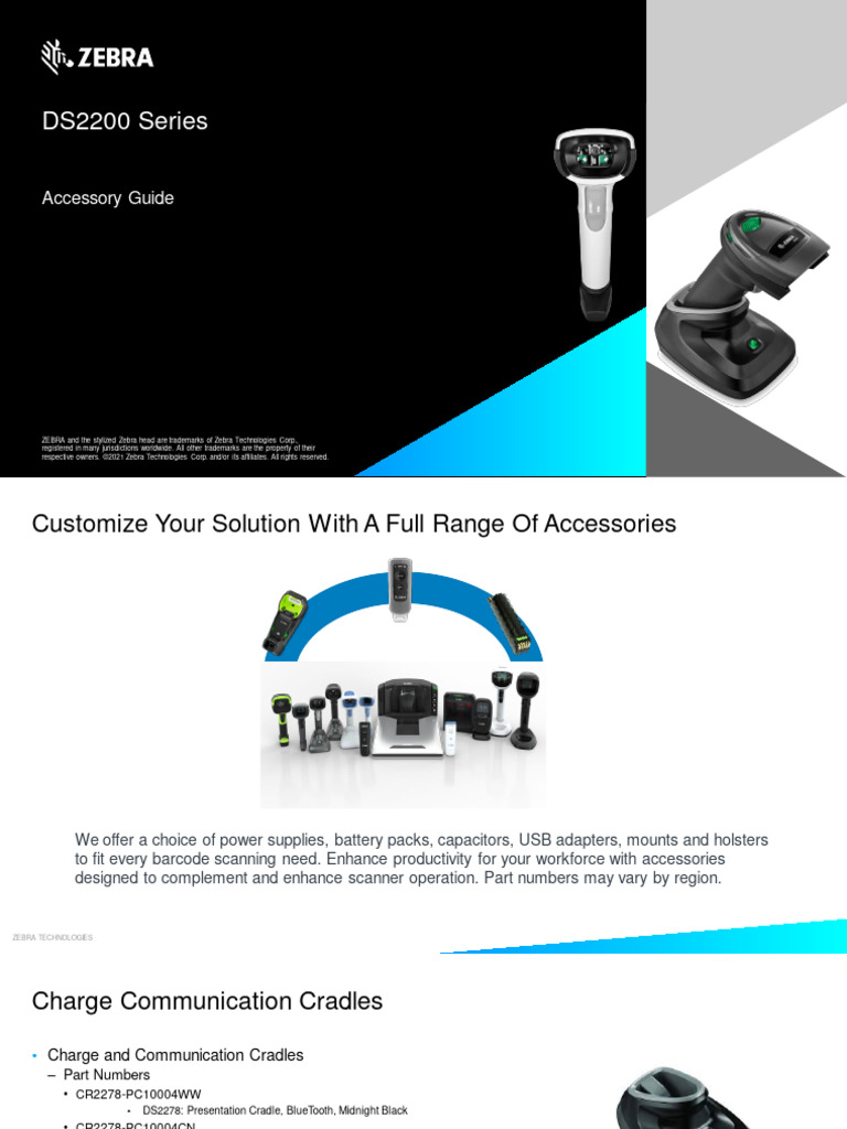 DS2200 Series Accessory Guide | PDF | Usb | Manufactured Goods