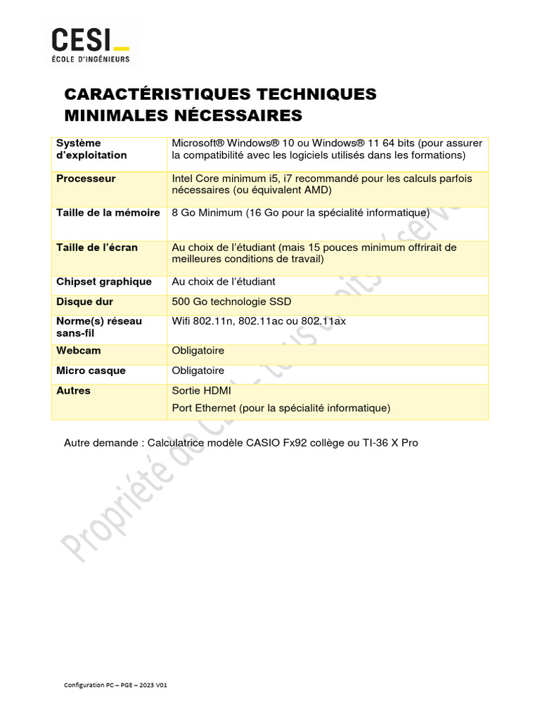 Configuration PC - PGE - 2023 V01 | PDF | PC compatibles IBM ...