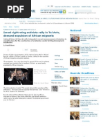 Israel Right-wing Activists Rally in Tel Aviv, Demand Expulsion of African Migrants - Haaretz Daily Newspaper | Israel News