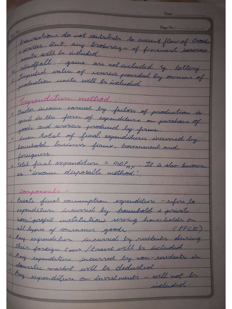 National Income Notes 2 | PDF