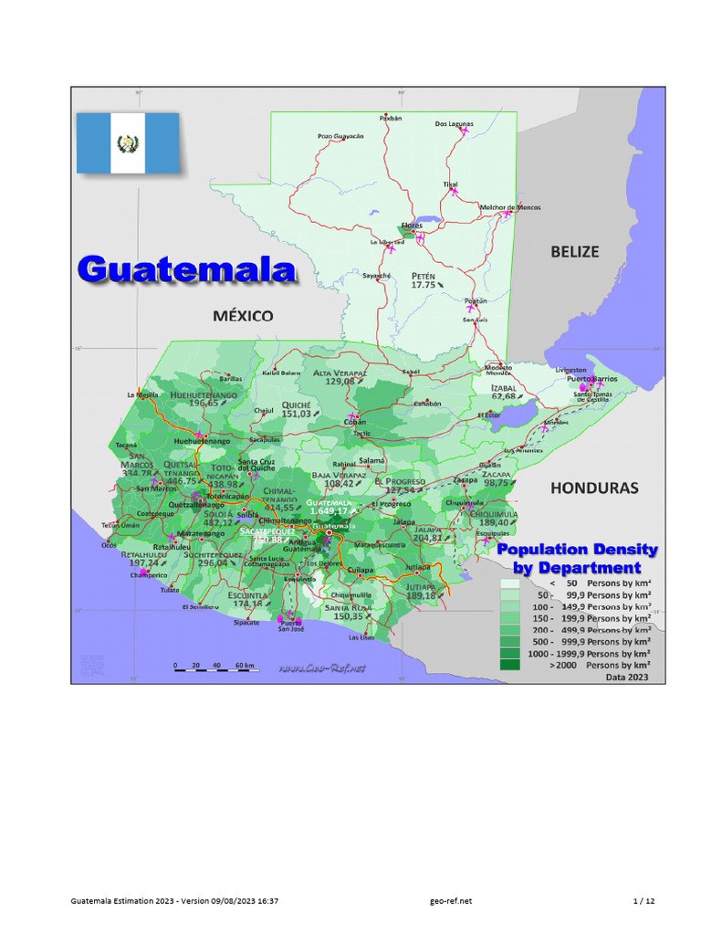 Estimación Poblacional Guatemala 2023 | PDF | Guatemala