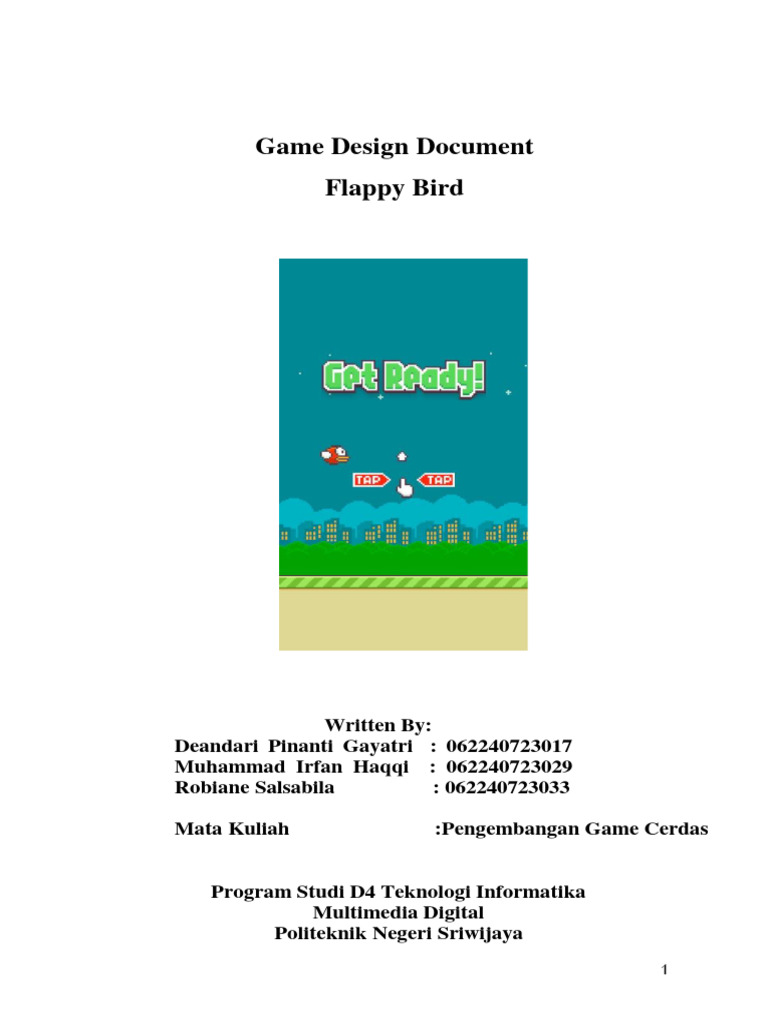 Dokumen Desain Game Flappy Bird | PDF
