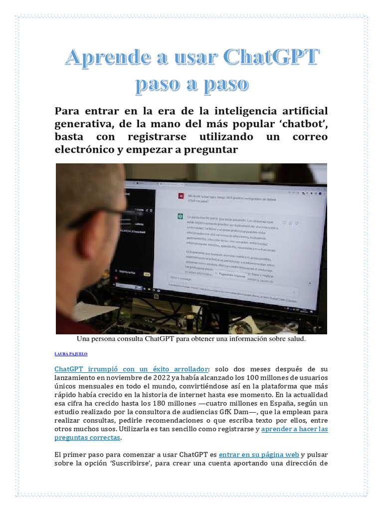 Historia y uso de ChatGPT | PDF | Inteligencia artificial ...