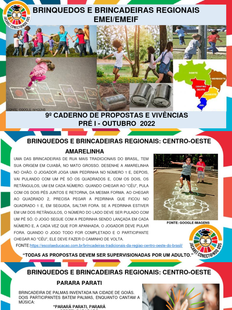 Brinquedos e Brincadeiras do Centro-Oeste | PDF