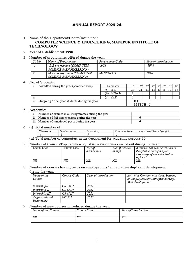 Cse annual report 2023 24 pdf