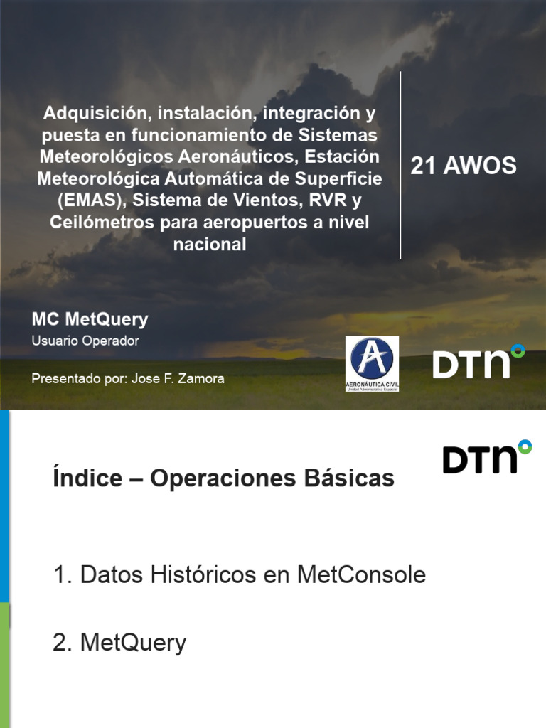 Integración de MetConsole y AWOS | PDF