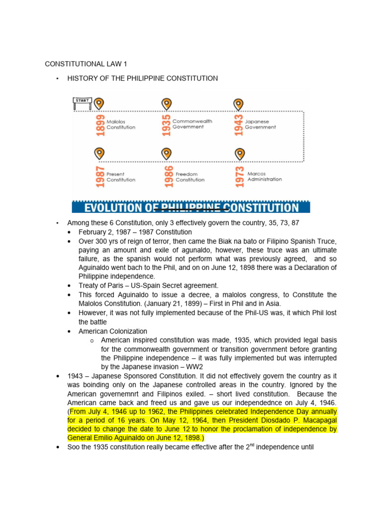Constitutional Law 1 | PDF | Constitutional Amendment | Constitution