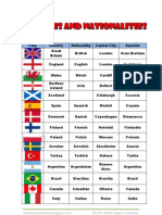 Countries and Nationalities 2011-2012