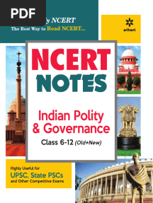 Arihant NCERT Notes Indian Polity & Governance Vaibhav Anand Bhardwaj
