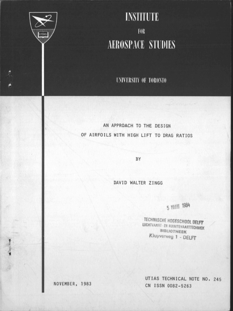 An Approach To The Design of Airfoils Wi | PDF | Boundary Layer ...