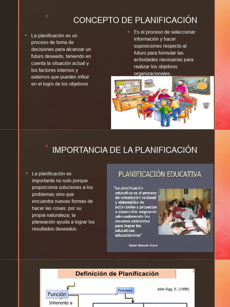 Importancia de la Planificación Educativa | PDF | Planificación | Enseñando