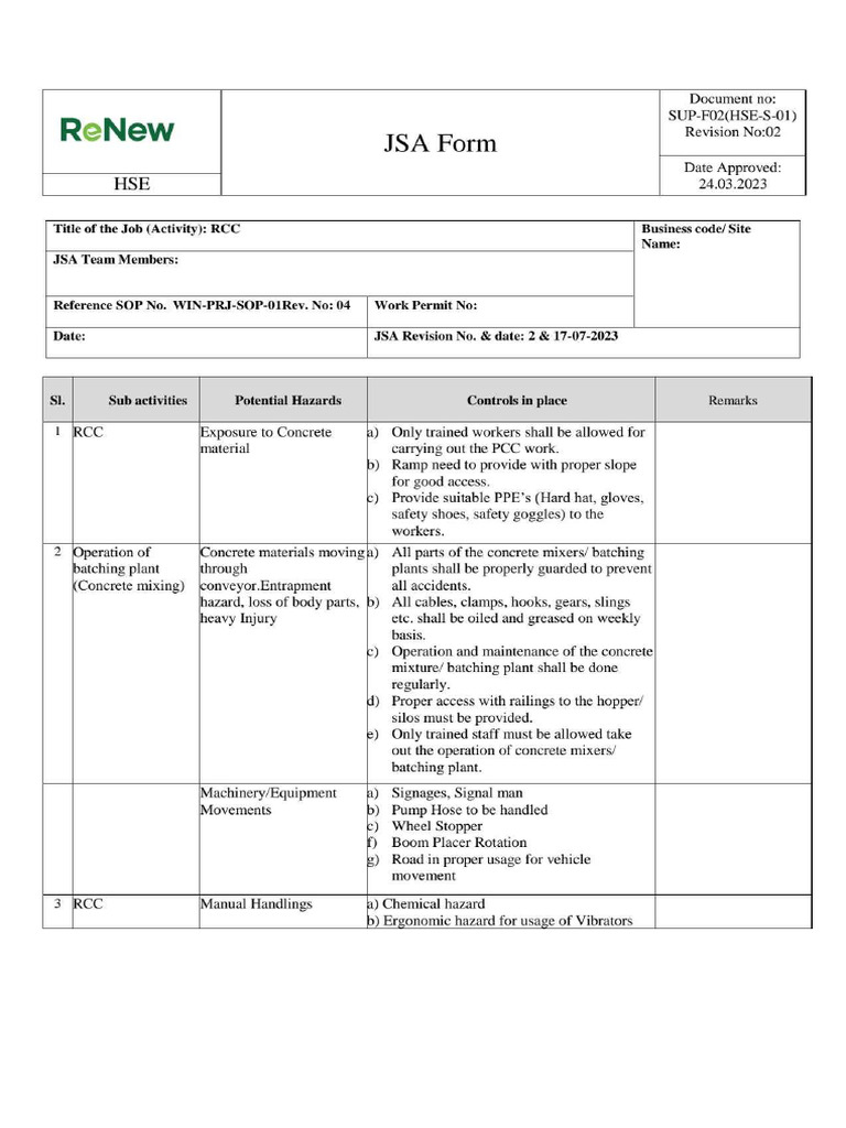 RCC Jsa | PDF