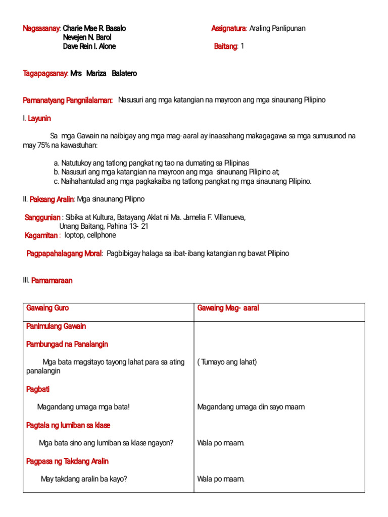 Social-Studies-Lesson Plan | PDF
