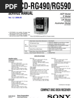 Sony Hcd-rg490, Hcd-rg590 Service Manual