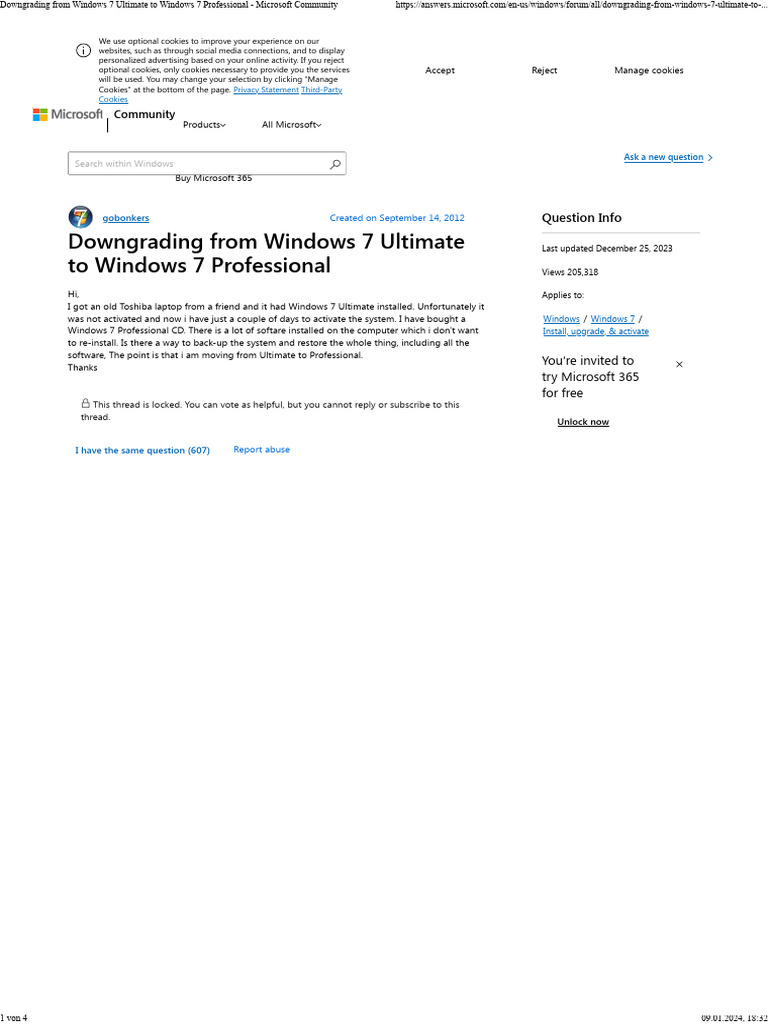 Downgrading Windows 7 Ultimate Guide | PDF | Windows 7 | Microsoft Windows