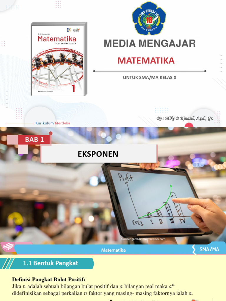 Media Pembelajaran Matematika SMA Kelas X | PDF | Metode & Bahan Ajar