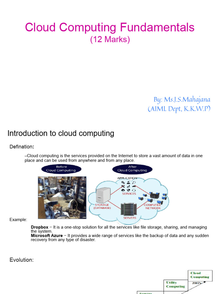 Cloud Computing Fundamentals Overview | PDF | Cloud Computing | Computing