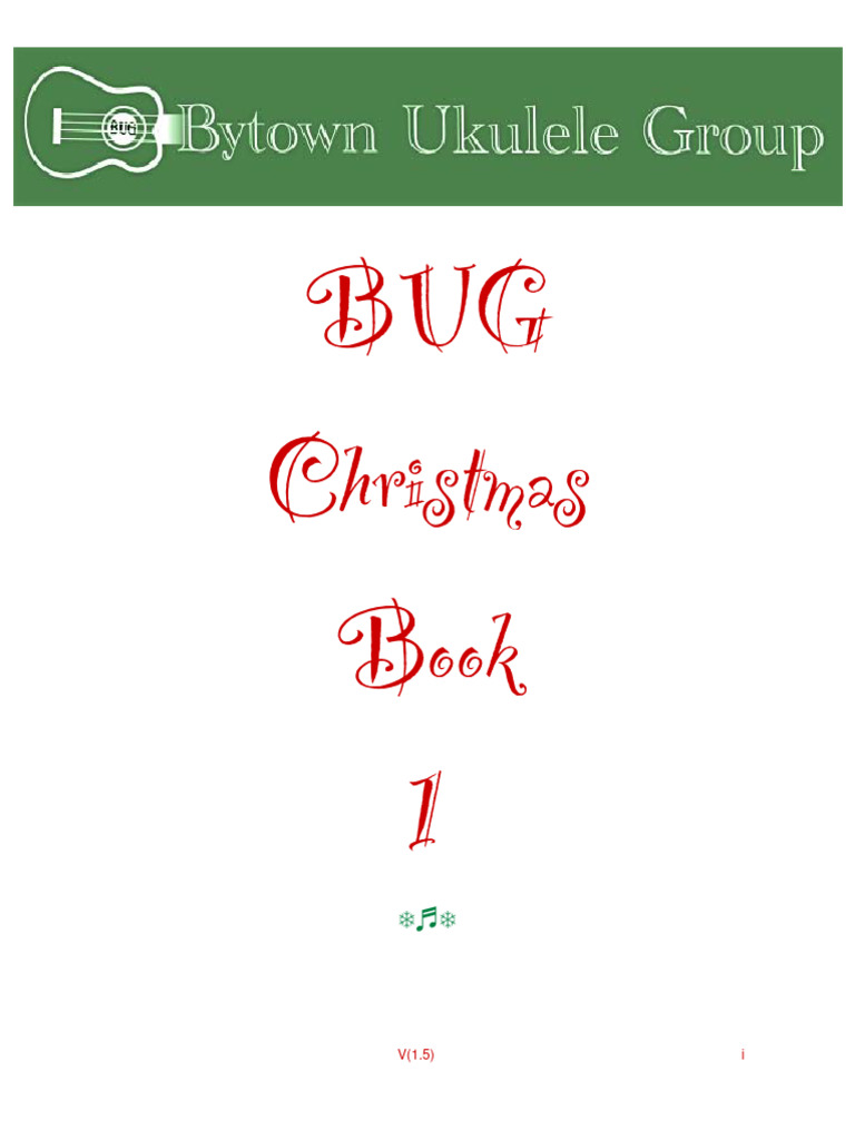 BUG Jam Christmas Song Book 2011 PDF Santa Claus s Reindeer Christmas