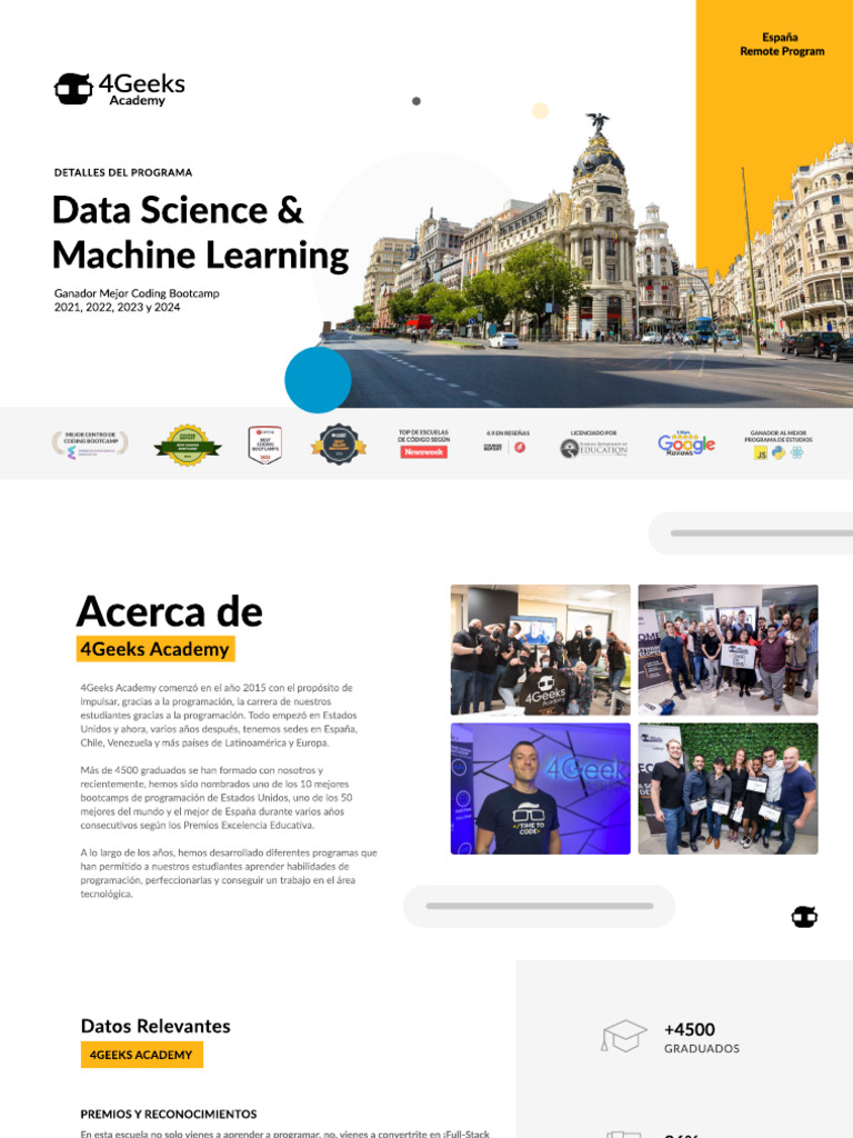 Syllabus DataScienceML Espana | PDF | Aprendizaje automático | Python ...