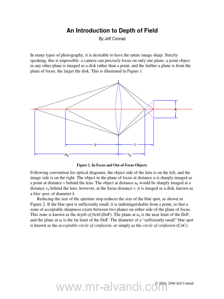 An Introduction To Depth of Field | PDF | Optics | Imaging