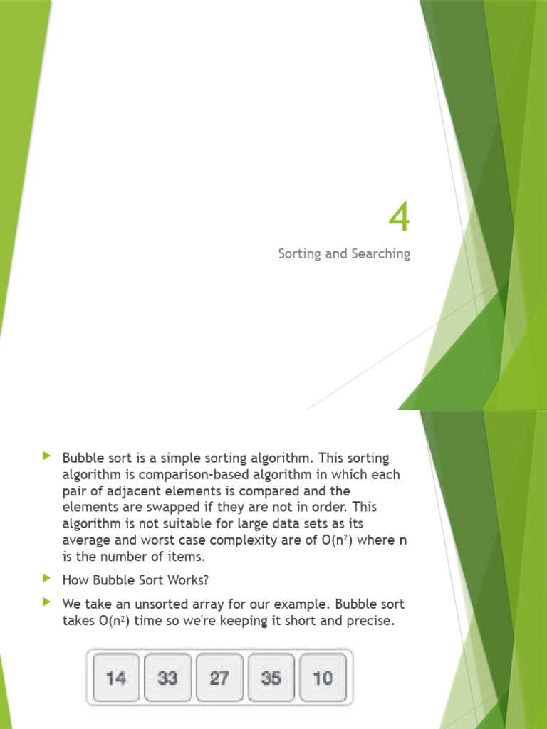 Bubble Sort and Binary Search Explained | PDF | Applied Mathematics ...