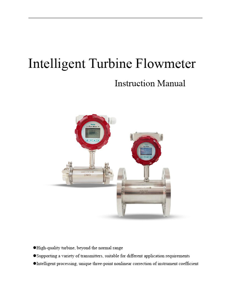 Liquid Turbine Flowmeter Manual-S 2022 | PDF | Flow Measurement ...