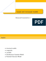 Chapter 2: Causal and Noncausal Models: Advanced Econometrics 1