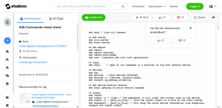 Adb Commands Cheat Sheet - Adb Help - List All Comands Adb Server Adb ...