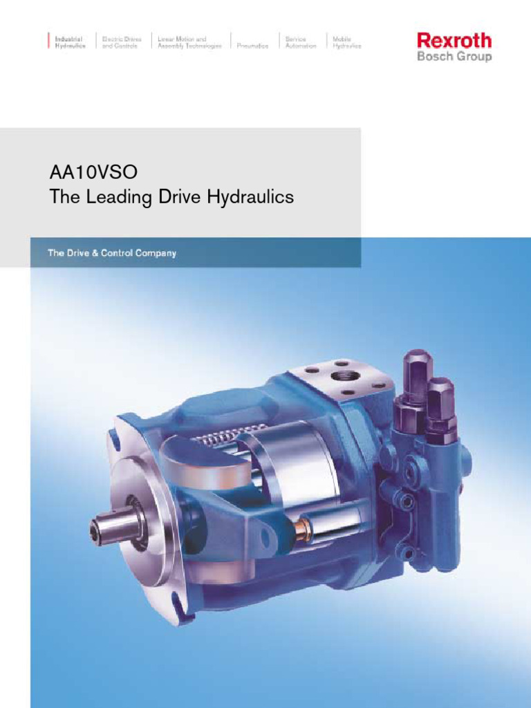 AA10VSO Axial Piston Pumps | PDF | Pump | Valve