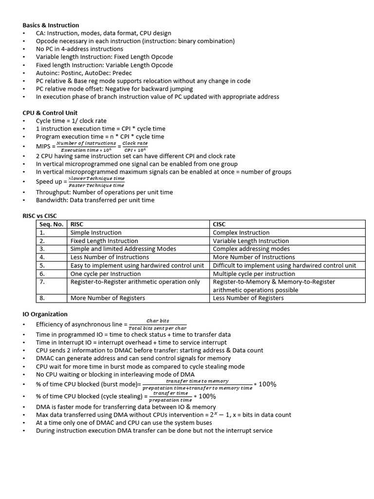 CPU Design and Instruction Basics | PDF | Cpu Cache | Input/Output