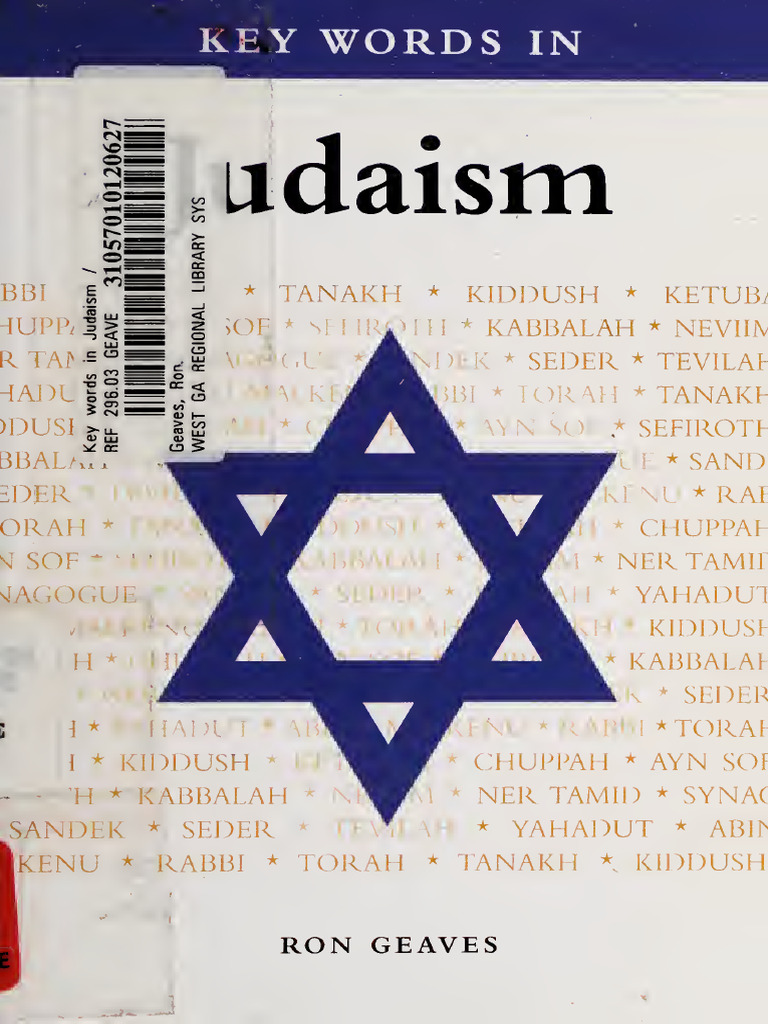 Key Words in Judaism - Ron Geaves | PDF | Jewish Holidays | Shabbat