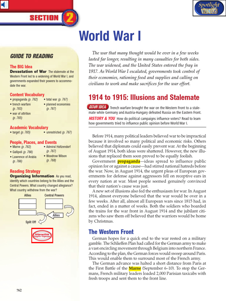Chap23 9 18 | PDF | World War I | Trench Warfare