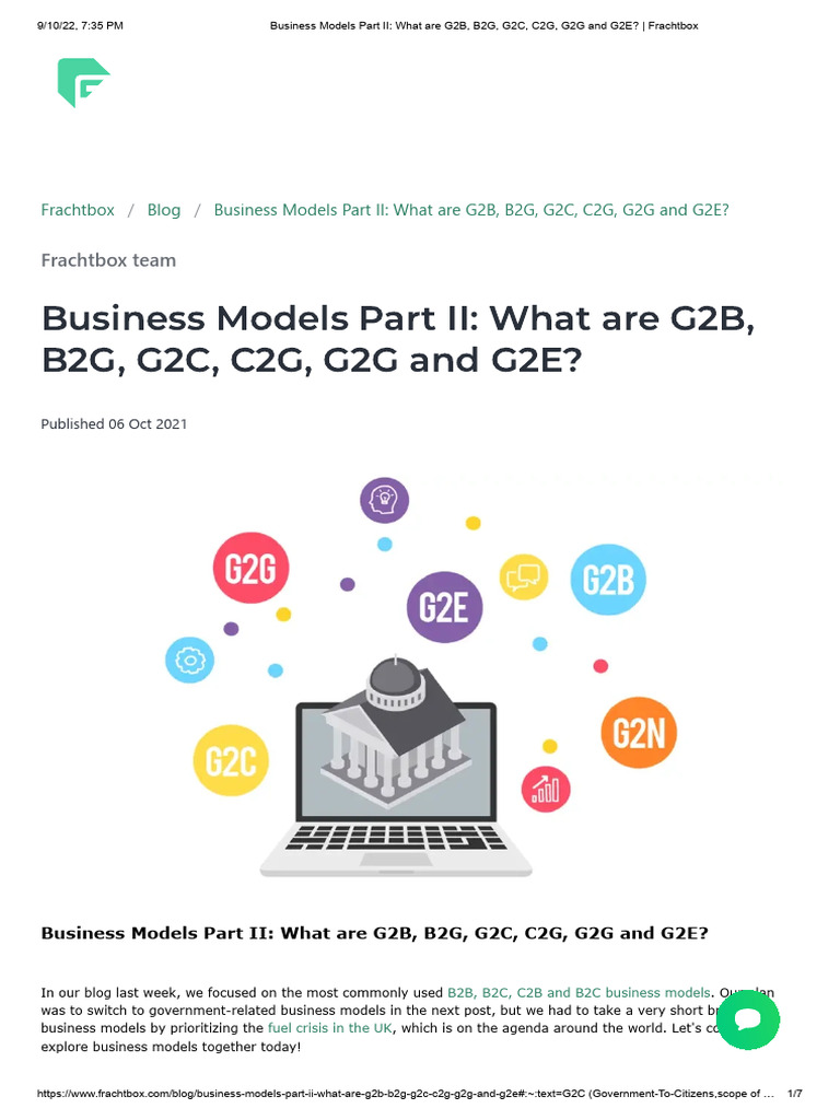 Government Business Models Explained | PDF | Public Sphere ...